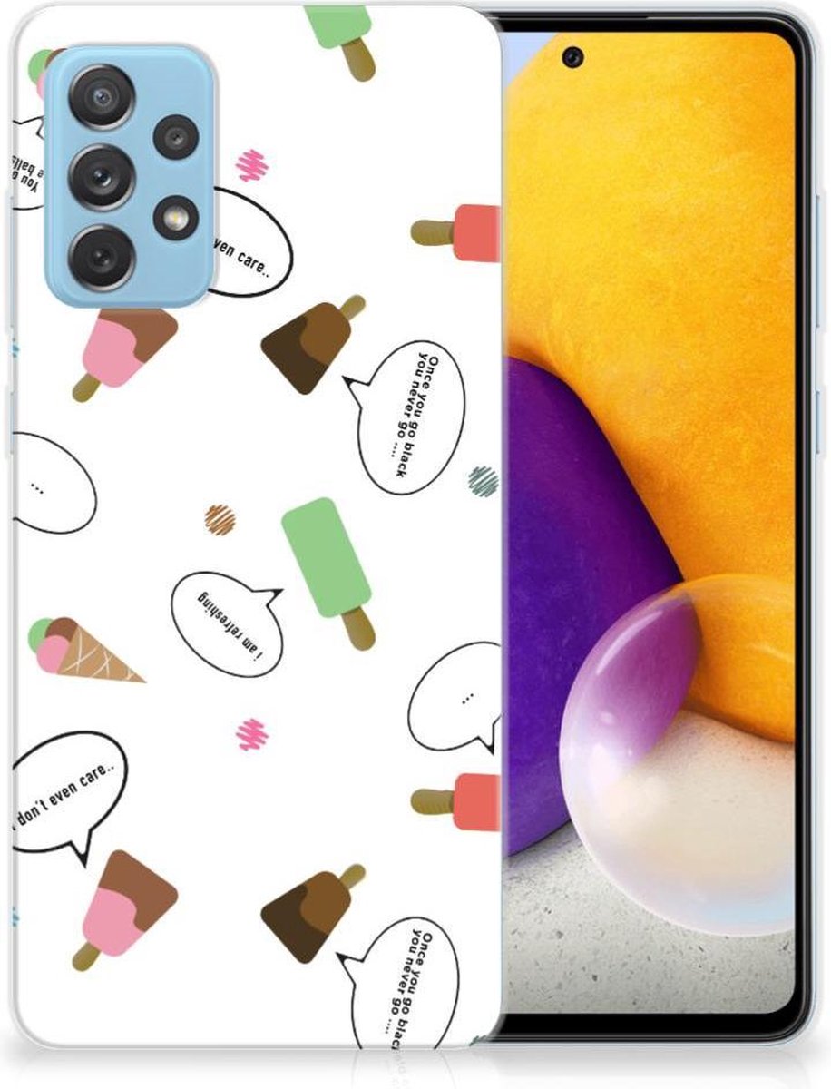 Samsung Galaxy A72 Siliconen Case IJsjes