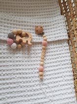 babygift set -  babyshower -  houten speelgoed - kraam cadeau - kraamkado- speenkoord -  bijtring - olifant