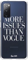 Casetastic Samsung Galaxy S20 FE 4G/5G Hoesje - Softcover Hoesje met Design - More issues than Vogue Print