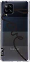 Casetastic Samsung Galaxy A42 (2020) 5G Hoesje - Softcover Hoesje met Design - Written Love Black Print