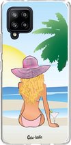 Casetastic Samsung Galaxy A42 (2020) 5G Hoesje - Softcover Hoesje met Design - BFF Sunset Blonde Print