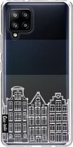 Casetastic Samsung Galaxy A42 (2020) 5G Hoesje - Softcover Hoesje met Design - Amsterdam Canal Houses White Print
