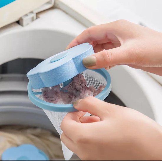 verkiezen Honger Opgewonden zijn Floted - Herbruikbare Magic Haar Filter Voor De Wasmachine - 1 Stuk - Kleur  Roze | bol.com