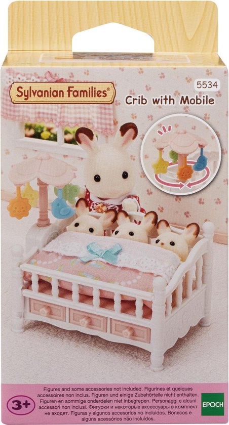 Foto: Sylvanian families bed voor drieling met mobiel 5534