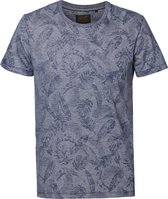 Petrol Industries - Heren Botanic t-shirt - Donker blauw - Maat XL