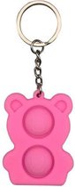 Pop it sleutelhanger | fidget toys | beertje roze