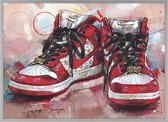 Dunk high pro sb ‘Red Stars’ painting (reproduction) 71x51cm