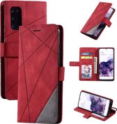 Samsung Galaxy A20E Hoesje Bookcase - Leer - Portemonnee - Book Case - Wallet - Flip Cover - Samsung Galaxy A20E  - Rood