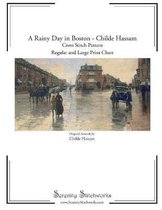 A Rainy Day in Boston Cross Stitch Pattern - Childe Hassam