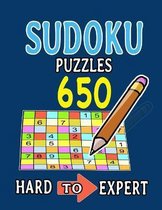 Hard to Expert Sudoku 650 Puzzles