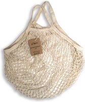 Eco Nutty - Boodschappentas net creme - Eco & Zero waste - Katoen - Mesh