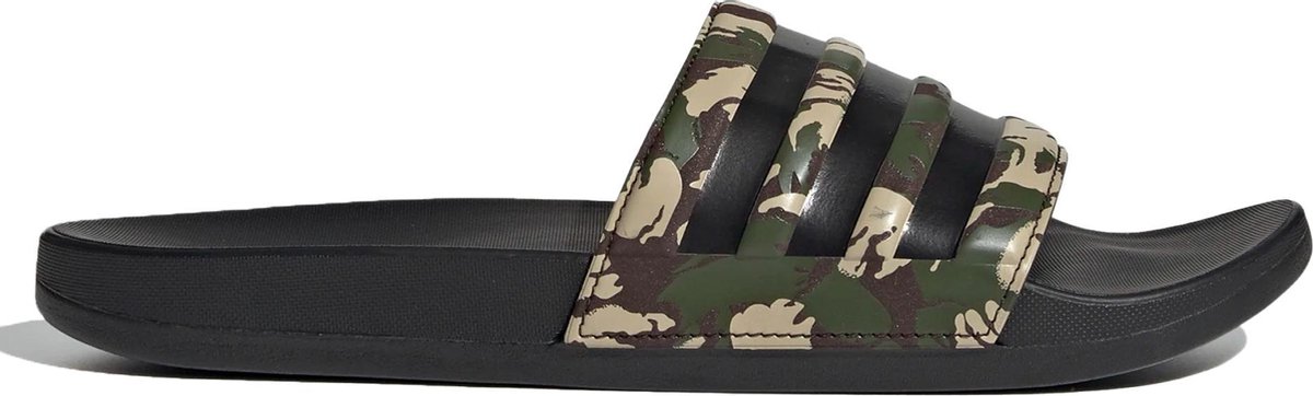 adidas Slippers - Maat 39 - Unisex - groen - bruin - zwart (camouflage) |  bol