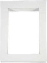 Passepartout lijsten, afm 28,5x37 cm, uitsnede: 19,8x28 cm, wit, A4, 100stuks