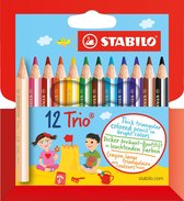 Crayons de couleur STABILO Trio Short