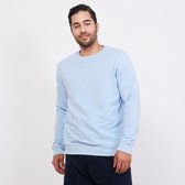 ULTRAMARINE Trui Heren met Ronde Hals van 100% Katoen - Sweater Heren met Lange Mouwen - Truien Heren Volwassenen - Sweatshirt Heren - Longsleeve Heren - Pullover Mannen - Lichtblauw - S