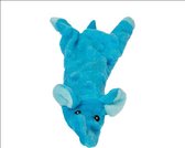 Jack and Vanilla puppyspeeltje Flatties olifant blauw met piep 20 cm XS