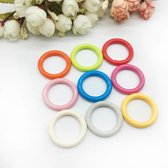 Plastic ringetjes 10 stuks 40mm kleur 04 Wit