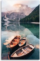 Made on Friday - Wooden boats on the Lake 21 x 30  cm -  ( 250 gr./m2)