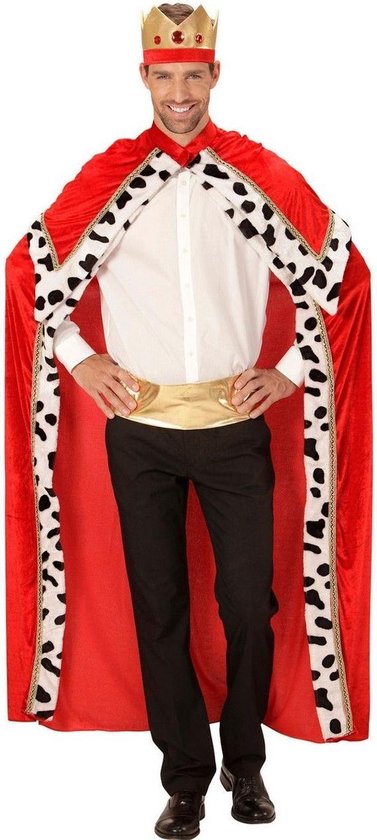 Widmann - Koning Prins & Adel Kostuum - Koning Midas - Man - Rood - XL - Carnavalskleding - Verkleedkleding