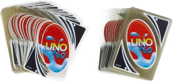 Afbeelding van het spel UNO waterdicht transparant PVC H²O