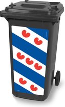 Kliko sticker - Friese vlag - container sticker - afvalbak stickers - vuilnisbak - CoverArt