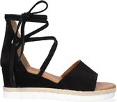 Notre-V Z401 Sandalen - Met Sleehak - Dames - Zwart - Maat 39
