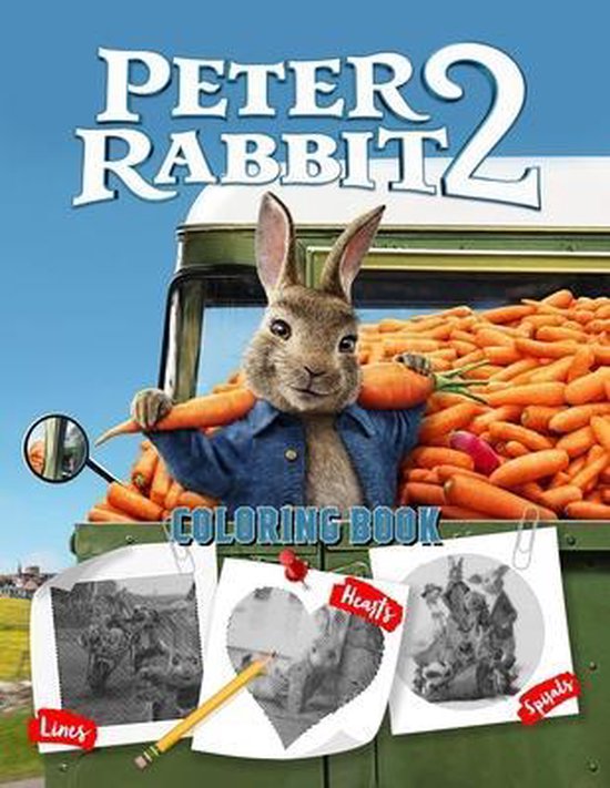 Peter Rabbit Lines Spirals Hearts Coloring Book, Merced Suarez