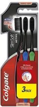 Colgate - Colgate Slim Soft Charcoal Active Carbon Toothbrush 3 p -