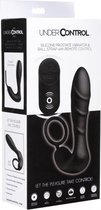 Silicone Prostate Vibrator and Strap with Remote Control - Black - Cock Rings - Anal Vibrators