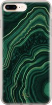 iPhone 8 Plus/7 Plus hoesje - Agate groen - Soft Case Telefoonhoesje - Print - Groen
