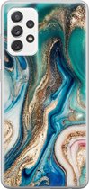 Samsung Galaxy A72 siliconen hoesje - Magic marble - Soft Case Telefoonhoesje - Multi - Marmer