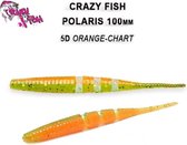 Crazy Fish Polaris  - 10 cm - 5d - orange chart - floating