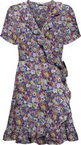 ONLY ONLNOVA LIFE S/S MERLE DRESS AOP WVN Dames Jurk - Maat S