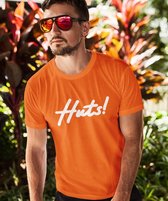 Oranje EK WK & Koningsdag T-Shirt Huts (HEREN - MAAT XS) | Oranje Kleding | WK Feestkleding