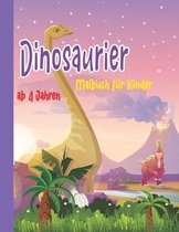 Dinosaurier Malbuch für Kinde ab 4 Jahren