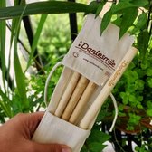 Dantesmile - Set van 4 Herbruikbare Bamboe Rietjes