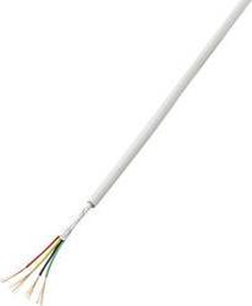 TRU COMPONENTS 1572762 Alarmkabel LiYY 2 x 0.22 mm² Wit 50 m