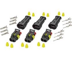 TE Connectivity 30S003 Superseal set AMP-Superseal 1.5mm Series Totaal aantal polen: 2 Rastermaat: 6 mm Inhoud: 1 set(s