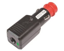 ProCar 67762115 Universele stekker NG 15A LED met trekontlasting met zekering, 12-24 volt Stroombelasting (max.): 15 A