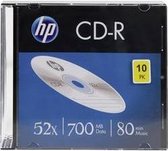 HP CD-R80 700MB 10 stuks Slimcase 52x