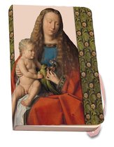 Bekking & Blitz - Notitieboek A5 - Met zachte kaft - Kunst - Vlaamse Primitieven - Madonna met kanunnik Joris vd Paele - Jan v Eyck - Musea Brugge