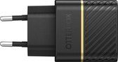 OtterBox EU Wall Charger - 20W USB-C + USB-C kabel 1m - Zwart
