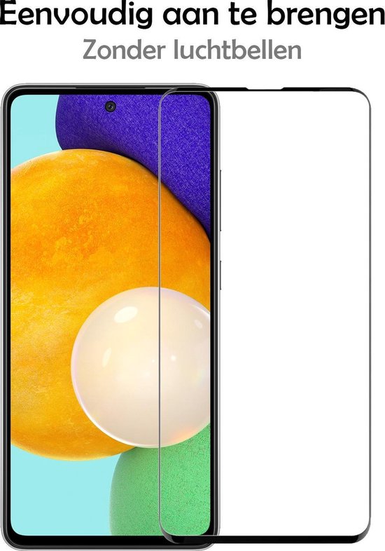 Samsung A52 Protecteur d'écran 3D Full Cover - Protecteur d'écran Samsung Galaxy A52 Protect Glas - Samsung A52 Screen Protector Glas Full Coverage - 3 pièces