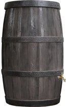Regenton 500L Woody XL vat | Houteffect | Whiskey vat | Kunststof ton met houtnerf