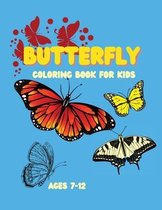 Buttefly coloring book for kids ages 7-12