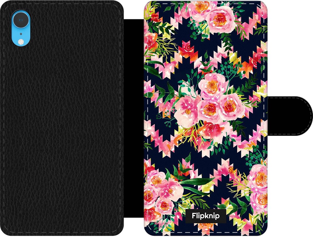 Wallet case - geschikt voor iPhone Xr - Floral N°2