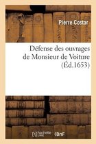 D�fense Des Ouvrages de Monsieur de Voiture