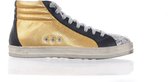 P448 Halfhoge Damessneaker - "Skate W" - grijs/goud - maat 37