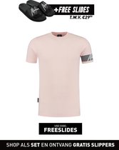Malelions Captain T-Shirt - Pink/Matt Grey