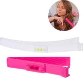 Cliptool voor haar knippen - haar knippen clip - gespleten haarpunten - laagjes knippen - kappers liniaal - zelf knippen